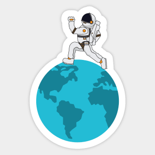 Earth Rotation Sticker